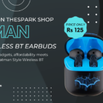 Rs 125 only on thespark shop batman style wireless bt earbuds